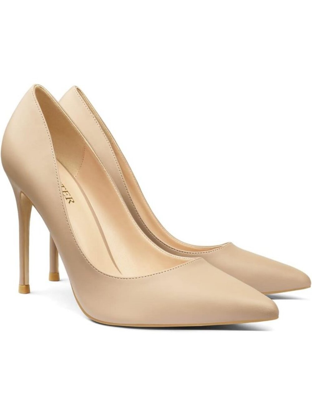 Chic Women's 4-Inch Pointed Toe Stiletto Pumps - Slip-On Dress Shoes